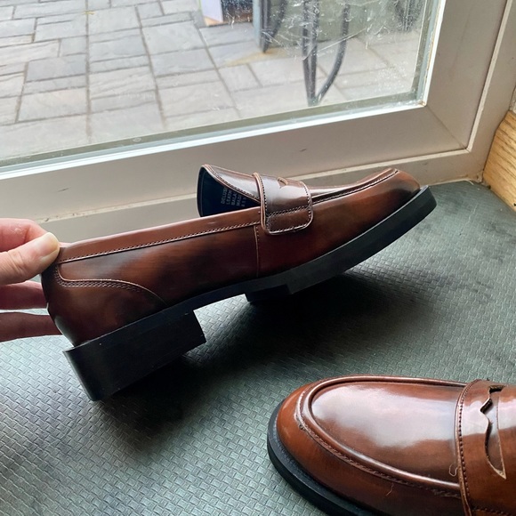 Charles David | Delusion Platform Loafer in Tan Leather | size 8.5 - Picture 4 of 11